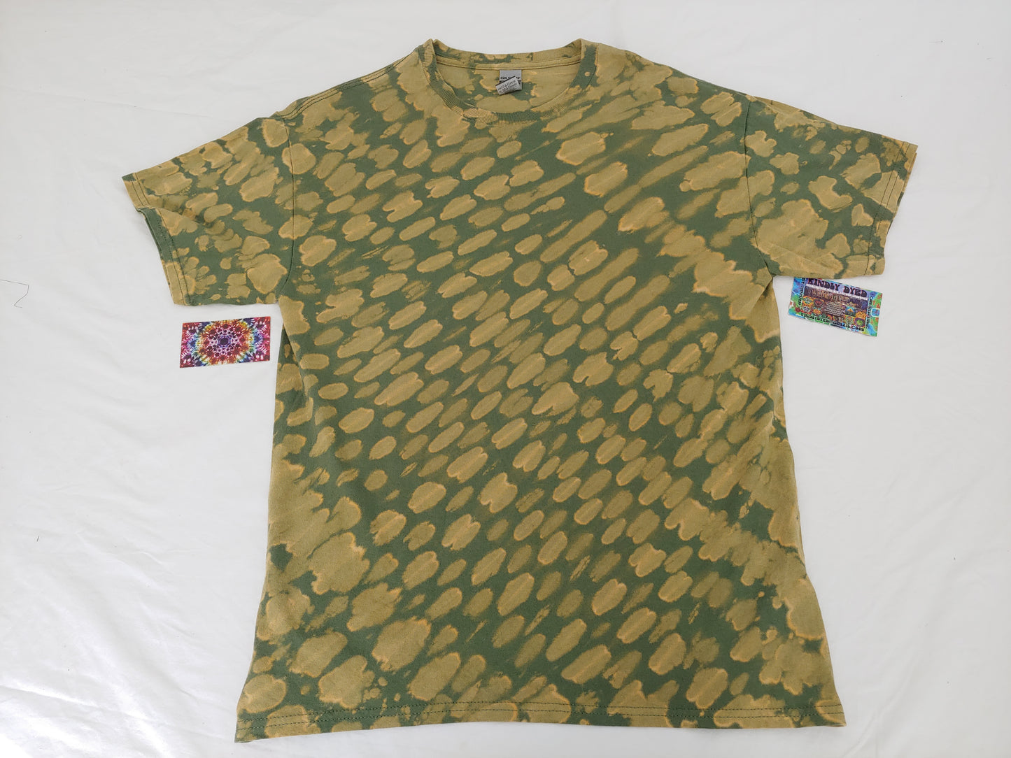 ADULT LARGE MILITARY GREEN REVERSE DYE TEE197