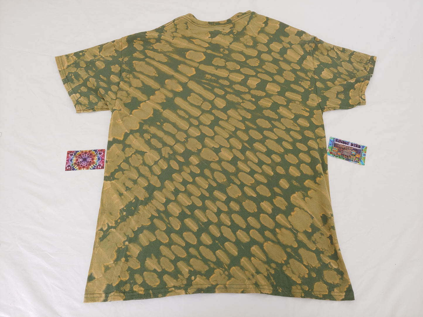 ADULT LARGE MILITARY GREEN REVERSE DYE TEE197